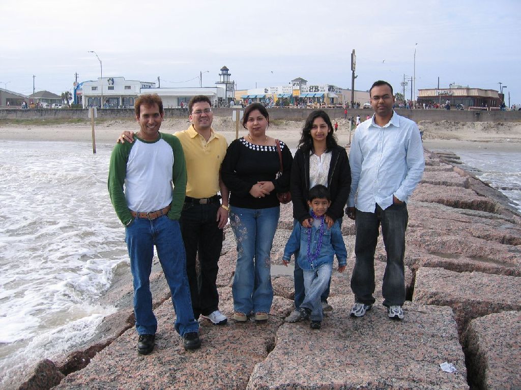 With our Houston Friends at Mardi Gras Parade, Galveston, Texas
